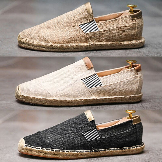 Handmade straw shoes canvas shoes - U4RIA