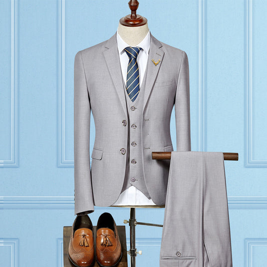 Slim Fit Custom Made 3-Piece Wedding Suit for Men - U4RIA